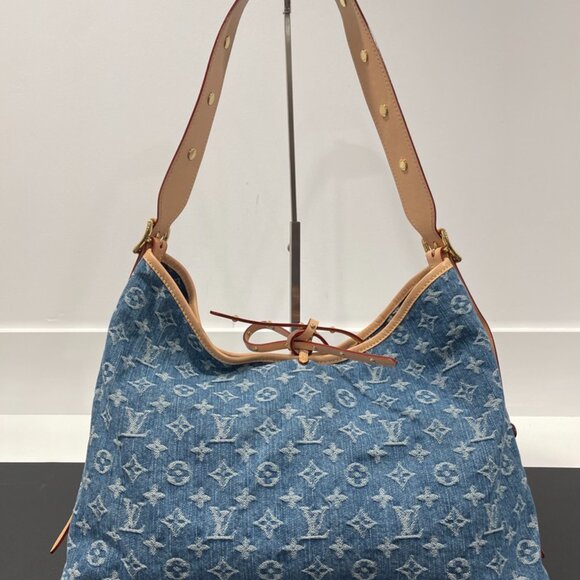 Louis Vuitton Monogram Denim Carry All MM Blue (JB1067) - Picture 8 of 16